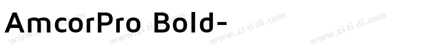 AmcorPro Bold字体转换